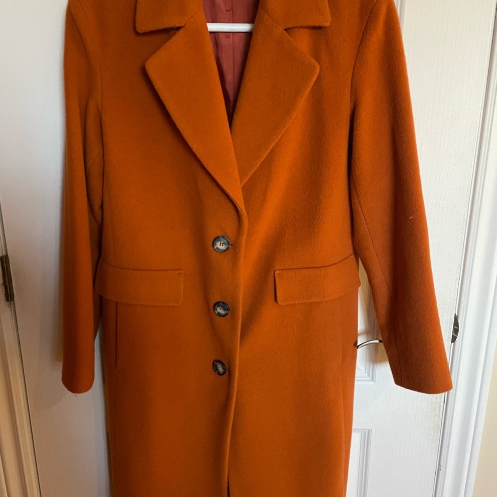 OUI orange coat sz 36